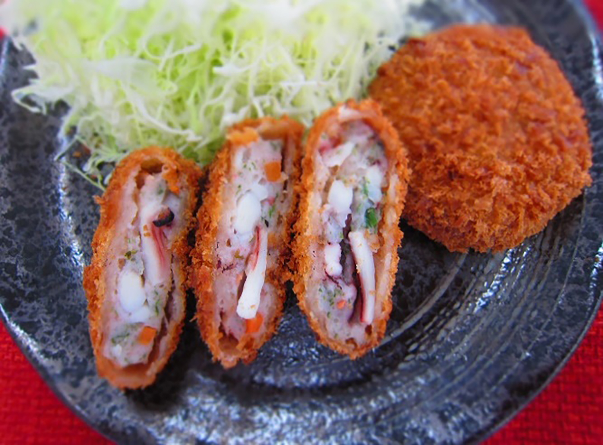 ゴロっとイカメンチ