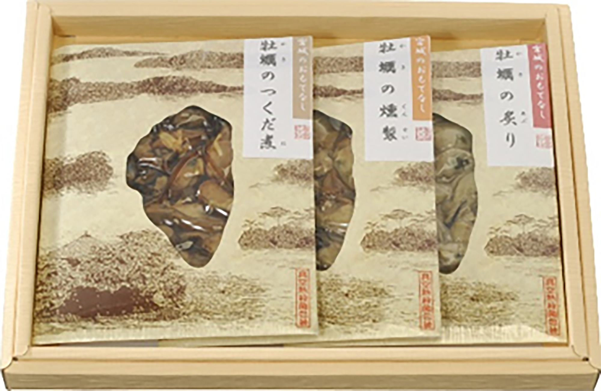 かき3種セット(炙り・燻製・佃煮)