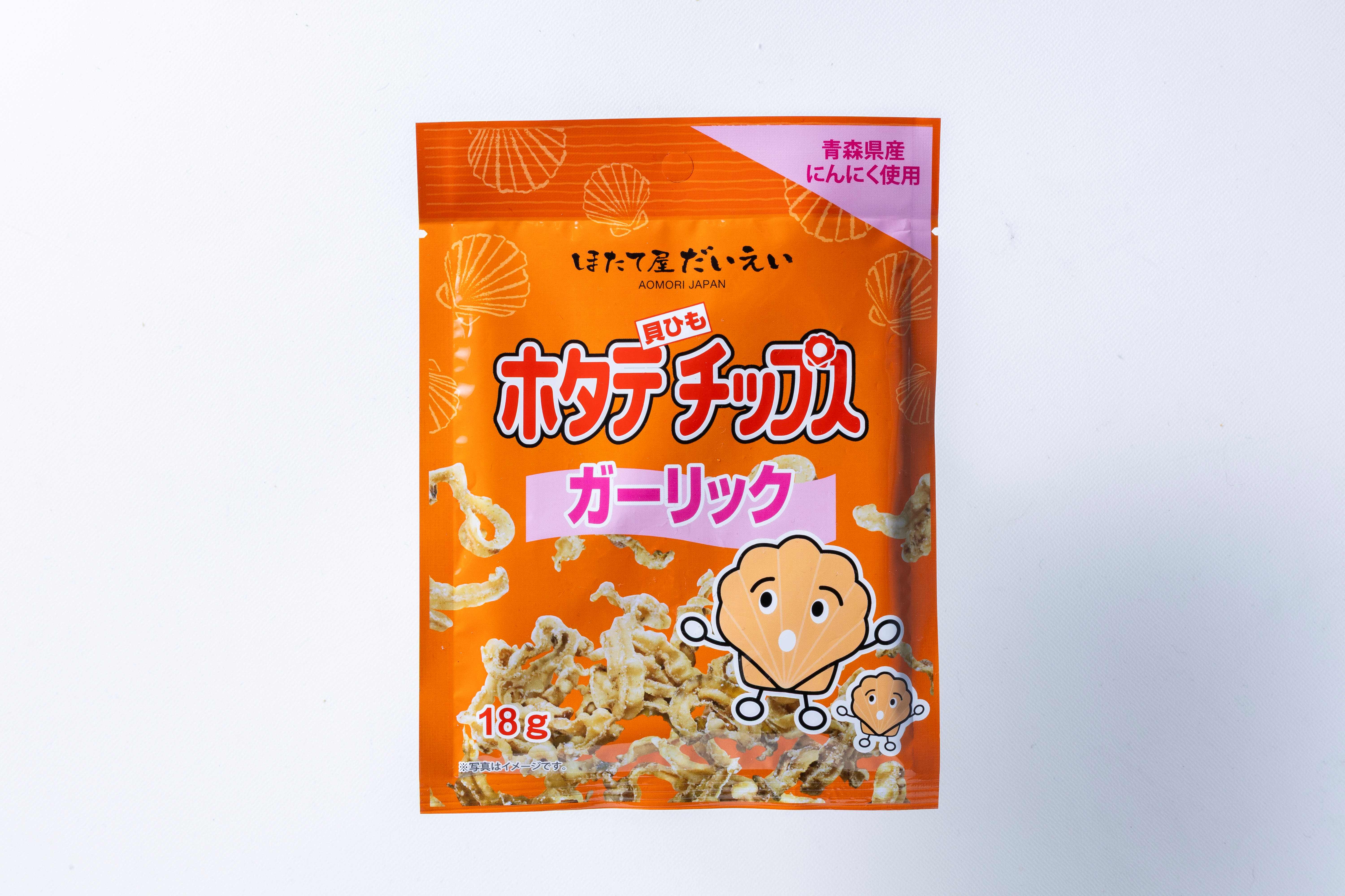 ホタテ貝ひもチップス(ガーリック)